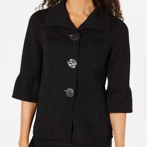 NWT! JM Textured Bell-Sleeve Blazer